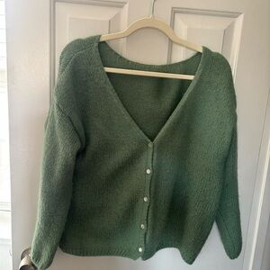 Aris Mint Green Knit Cardigan